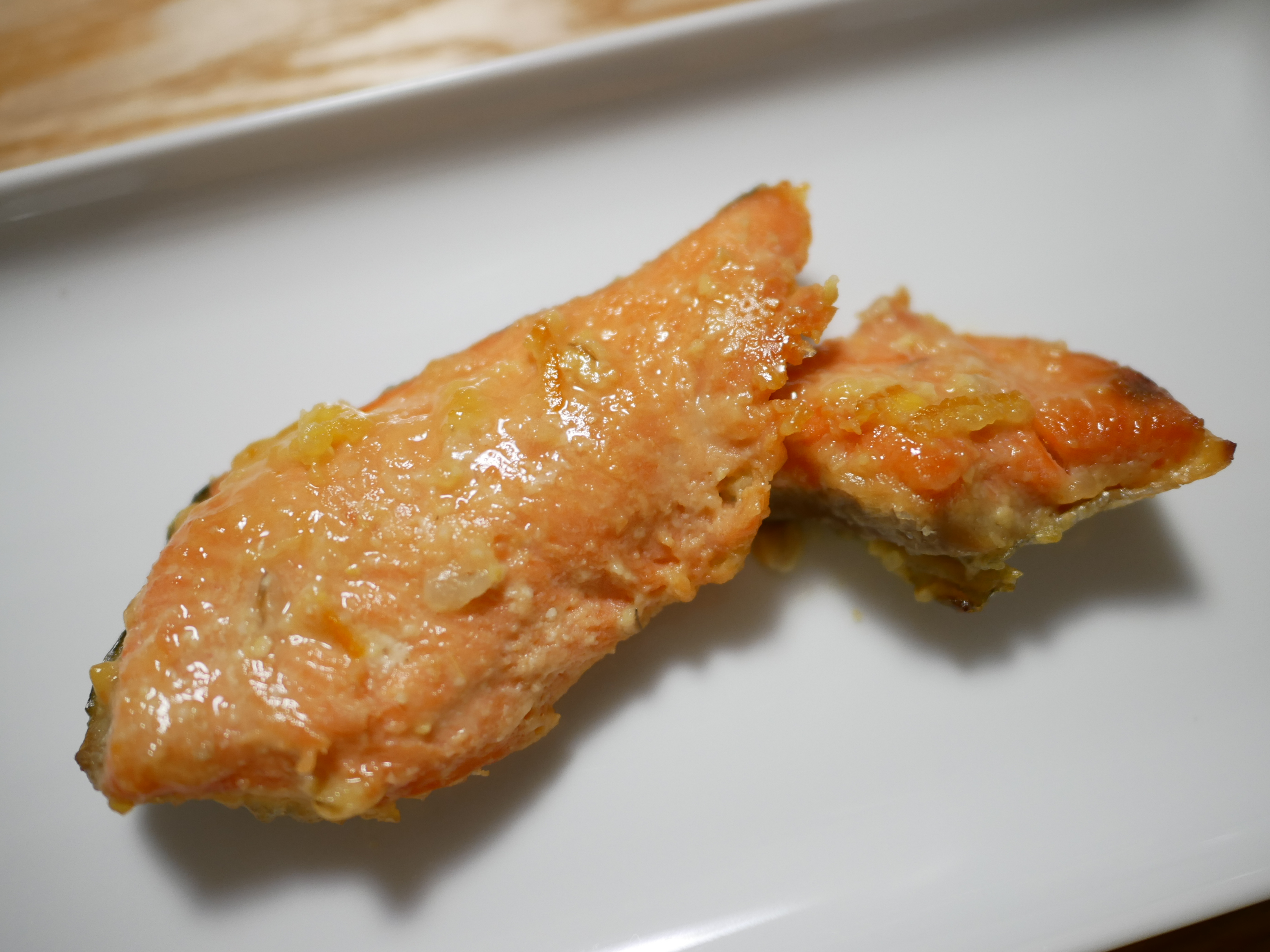 鮭の味噌マーマレード焼き